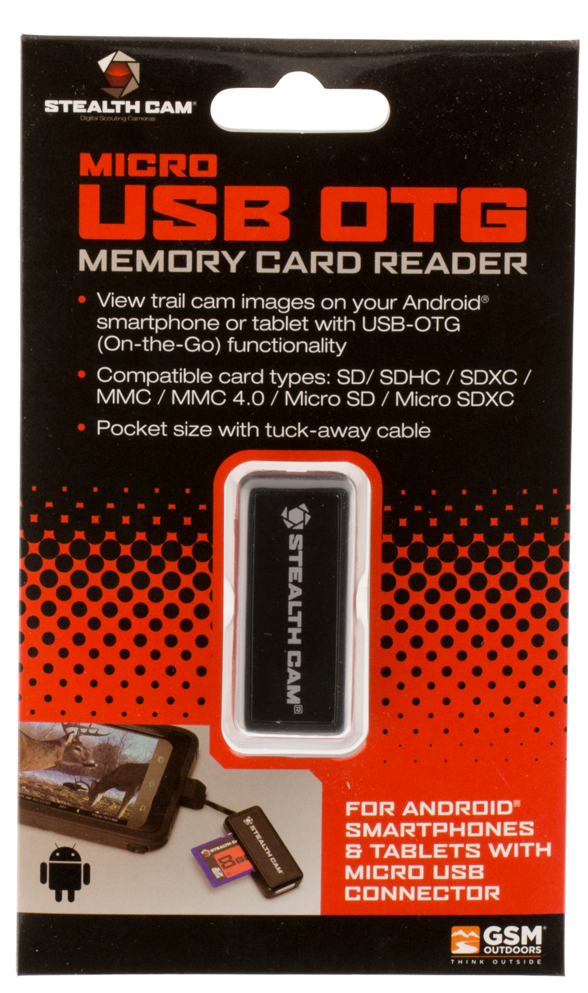 Stealth Cam SD Card Reader for Android Tactical Gear at 1069723579