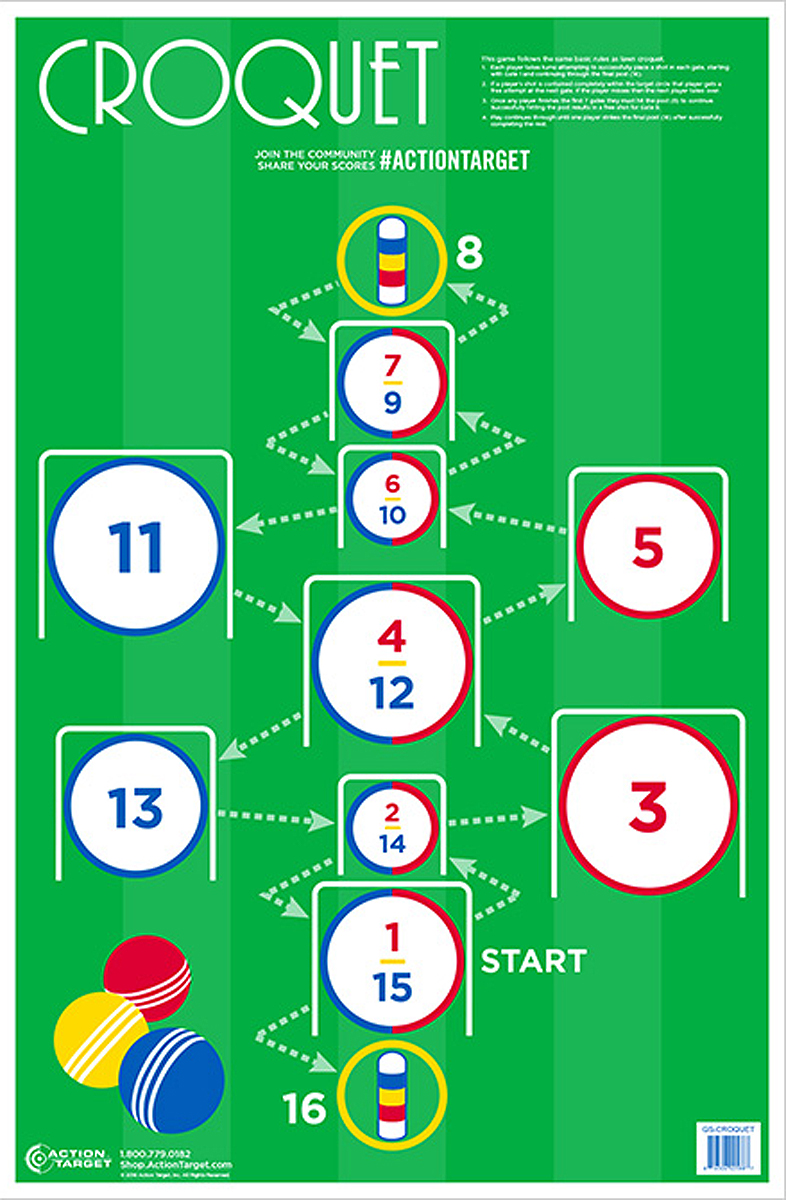 Action Target Inc Gscroquet100 Croquet 100 Bx Tactical Gear at