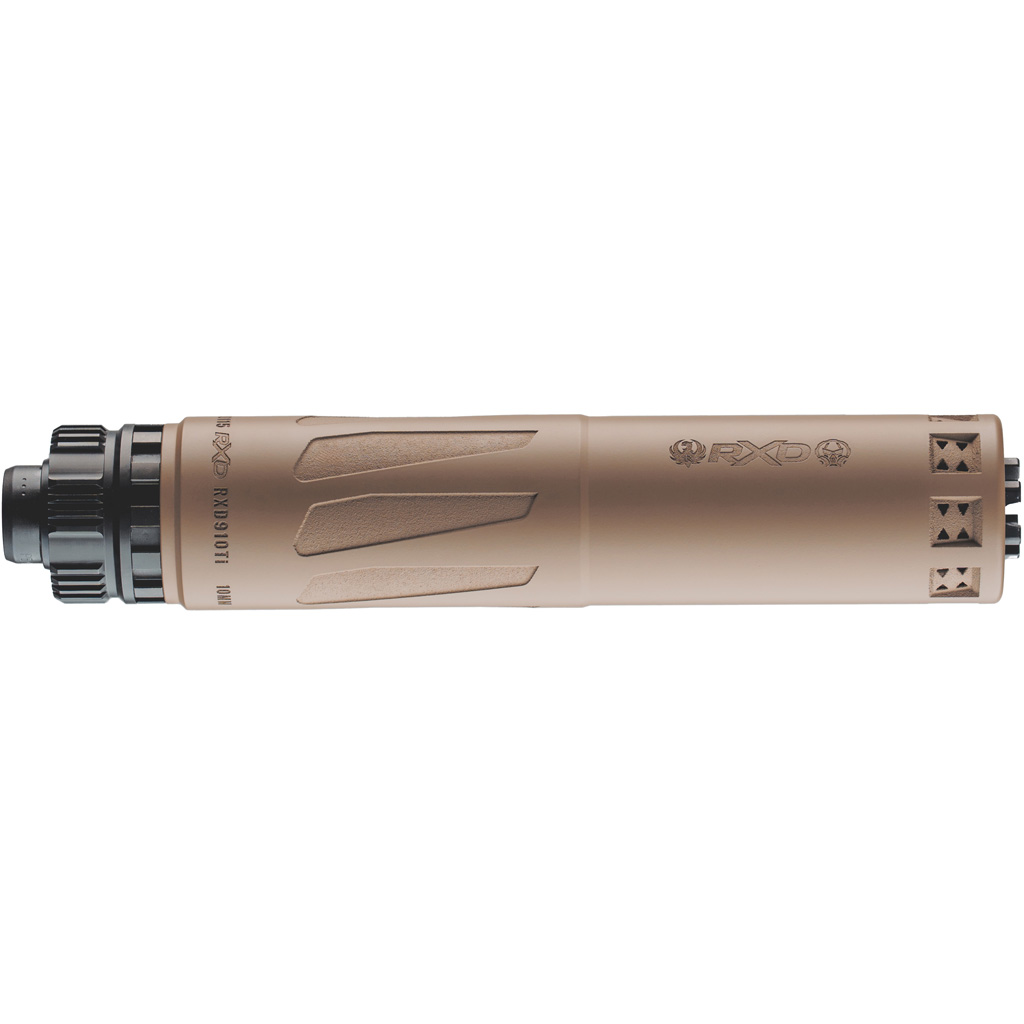 Dead Air RXD910Ti 9mm 1/2-28 Piston FDE Suppressor
