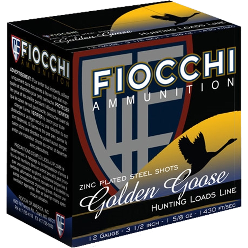 Fiocchi Golden Goose 12 Gauge Steel Shot 1 5/8 oz 25 Rounds