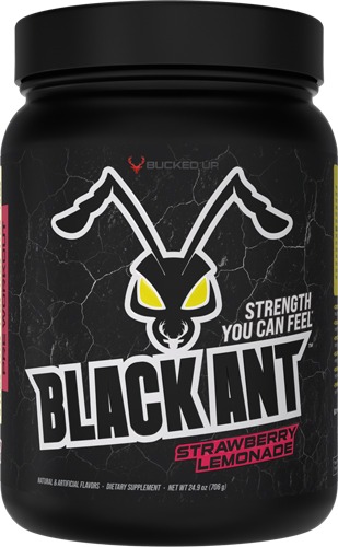 BUCKED UP BLACK ANT PREWORKOUT STRAWBERRY LEMONADE 20 SERVING