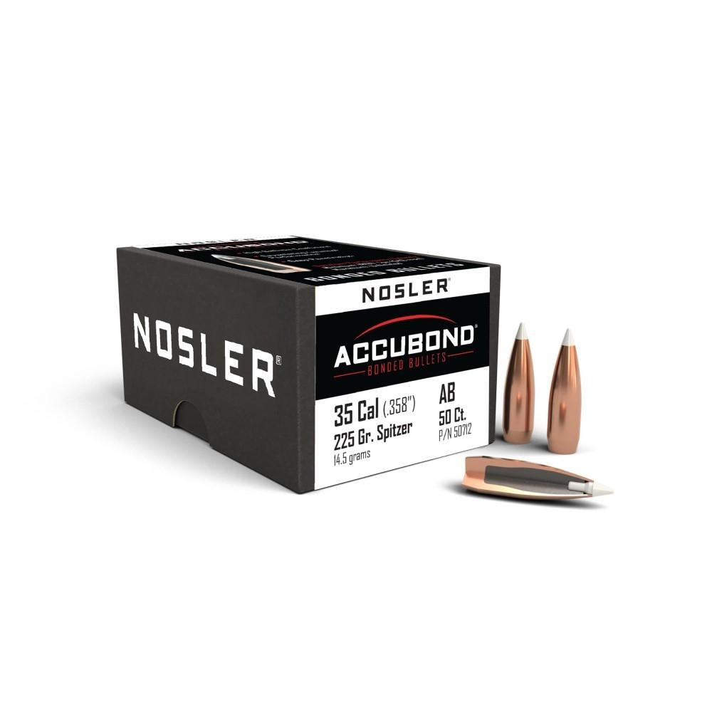 Nosler AccuBond Rifle Bullets .35 cal .358" 225 gr WBT-ACB 50/ct