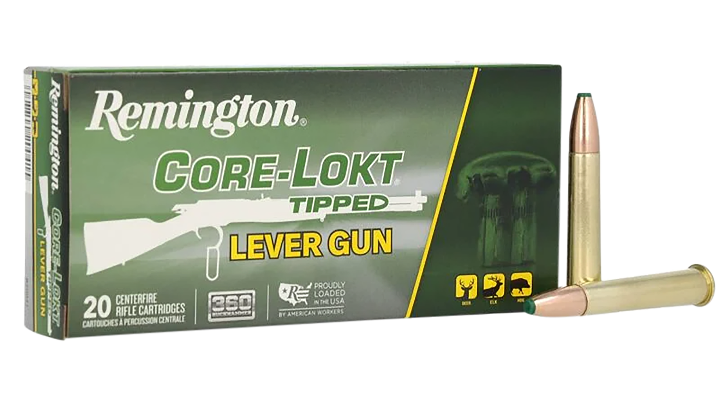 Remington Ammunition R20041 360Buckhammer 180gr Core-Lokt Tipped 20 Per Box/10 Case