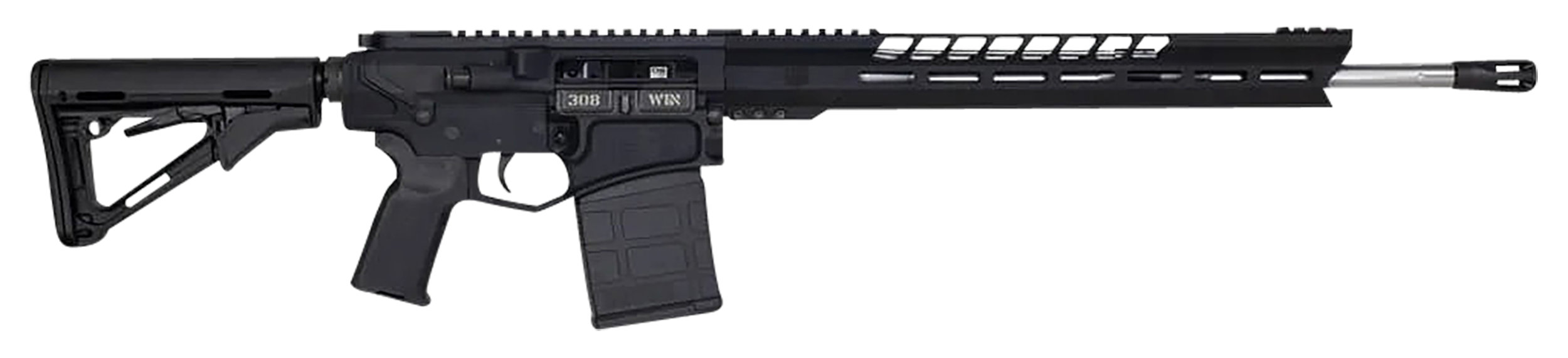 Diamondback DB1032C001 DB10  308 Win 18" 20+1 Black Adjustable Magpul CTR Stock Black Magpul MOE K2 Grip with Black Gold Lower 15" M-Lok