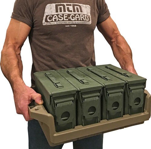 MTM AMMO CAN TRAY FOR 4 .30CAL METAL AMMO CANS FLAT DARK ERTH