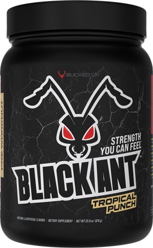 BUCKED UP BLACK ANT PREWORKOUT TROPICAL PUNCH 20 SERVINGS!