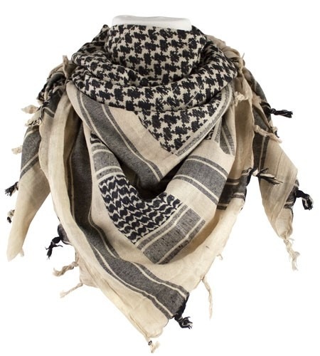 RED ROCK SHEMAGH HEAD WRAP KHAKI/BLACK