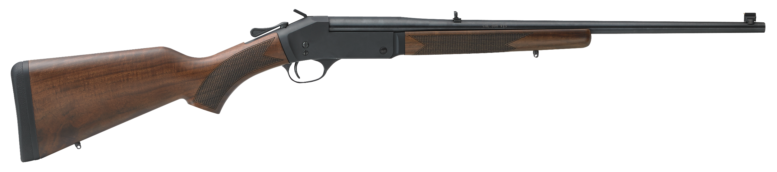 Henry H015243 Single Shot  243 Win Caliber with 1rd Capacity, 22" Barrel, Overall Blued Metal Finish & American Walnut Stock, Right Hand (Full Size)