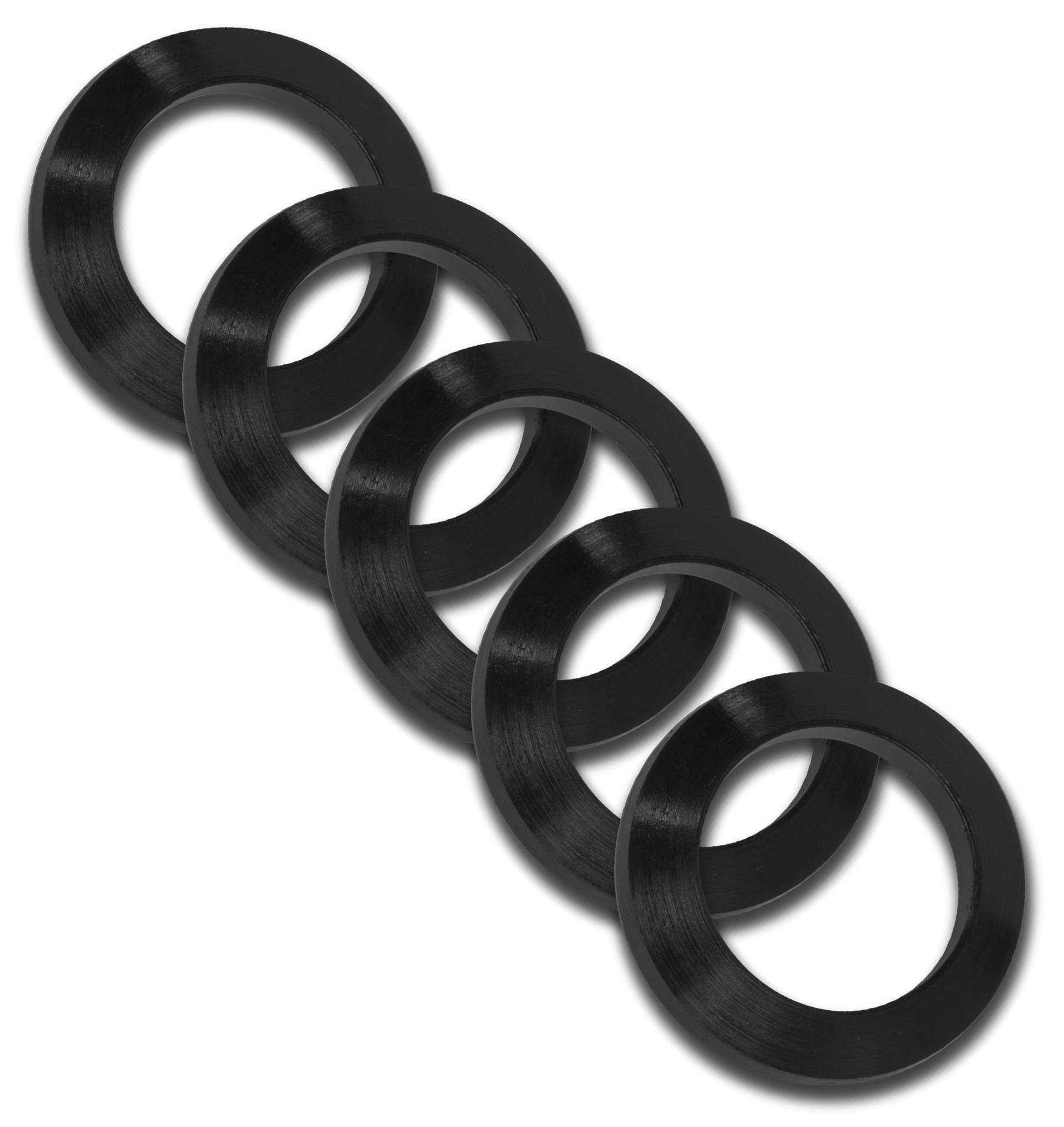 GrovTec US Inc GTHM320 Crush Washer  308 Cal Black Nitride Steel 5/8"-24 tpi Rifle 5 Per Pack
