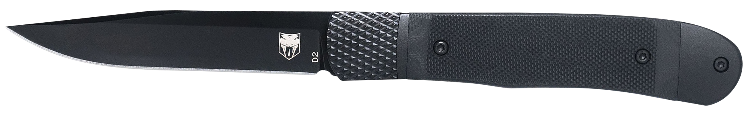 CobraTec Knives CTTHRG10BKO Trapper  Small 3.13" Folding Plain 154CM SS Blade, 4.25" Black G10 Handle