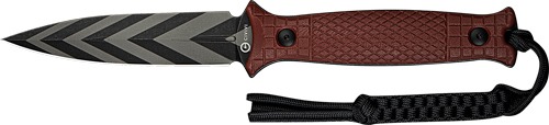 CIVIVI KNIFE PERFRICO FIXED 4.49" BUGUNDY G10/STRIPED BLD!
