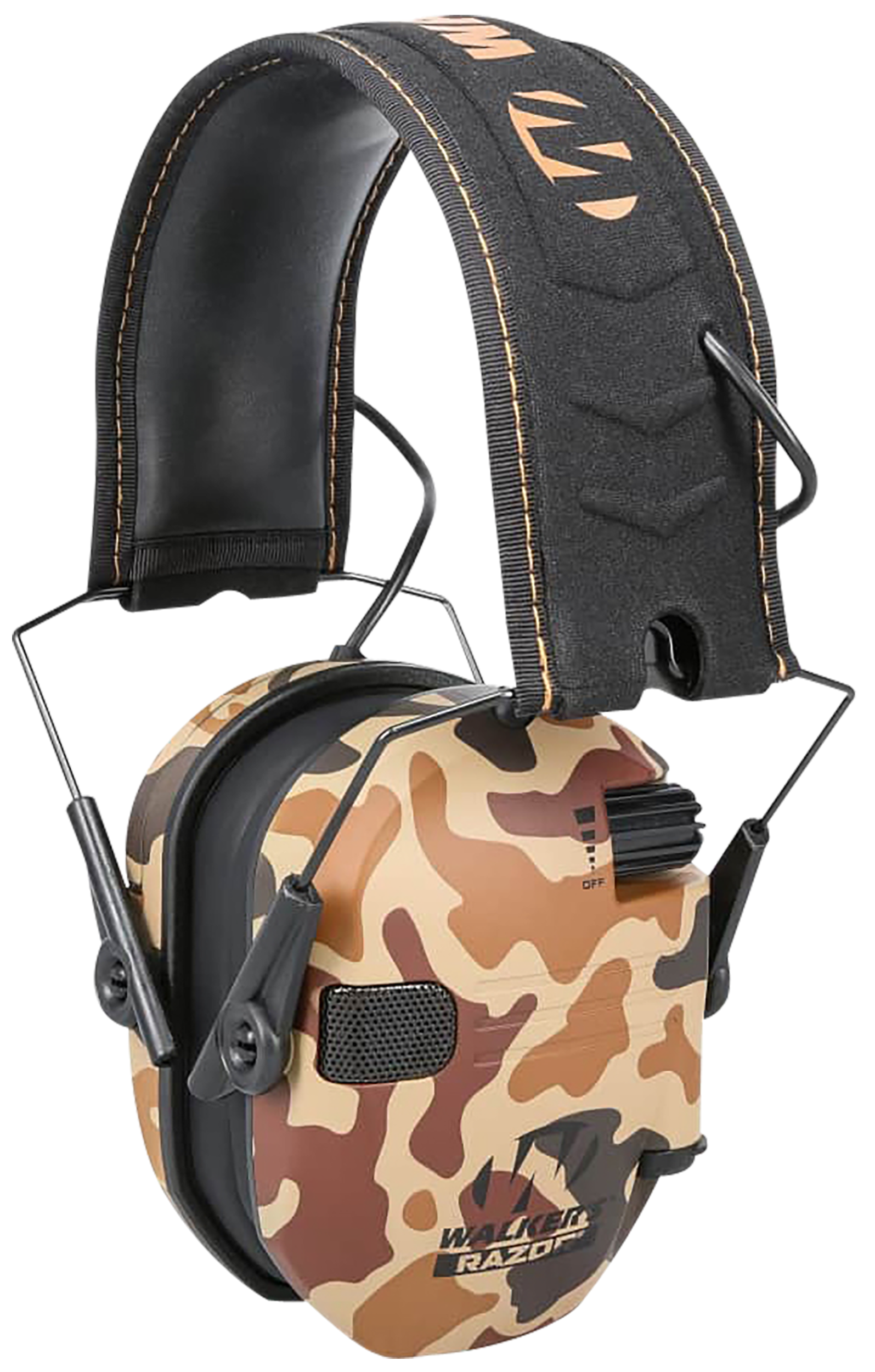 Walker's GWPRSEMDCMO Razor Slim Electronic Muff 23 dB Over the Head Duck Camo