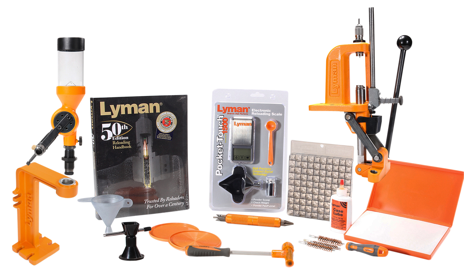 Lyman 7810360 Brass Smith Victory Press Reloading Kit 1 Hole Cast Iron