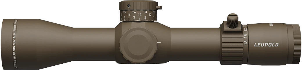 Leupold 185068 Mark 5HD Flat Dark Earth 3.6-18x44mm, 35mm Tube, FFP PR2 MIL Reticle