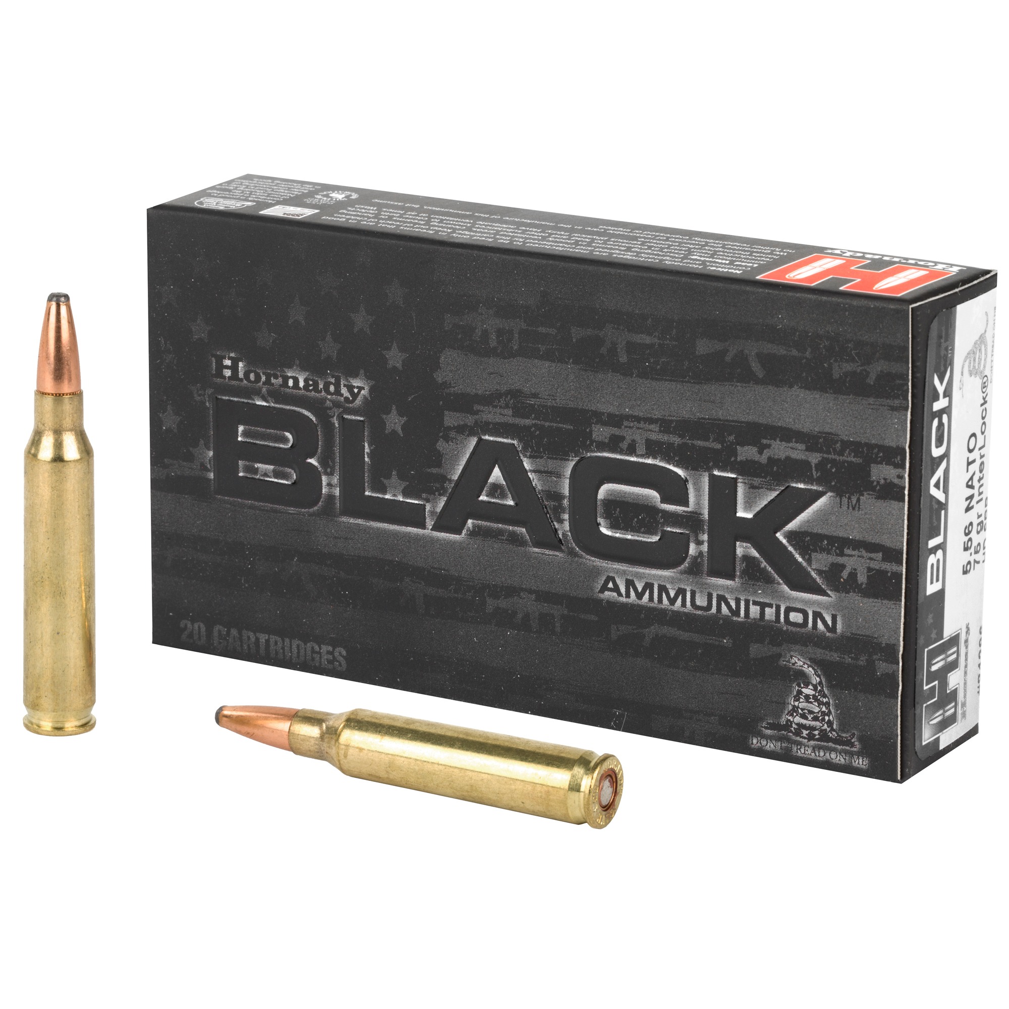 Hornady Black 5.56 NATO 75gr InterLock HD SBR 20rd Box