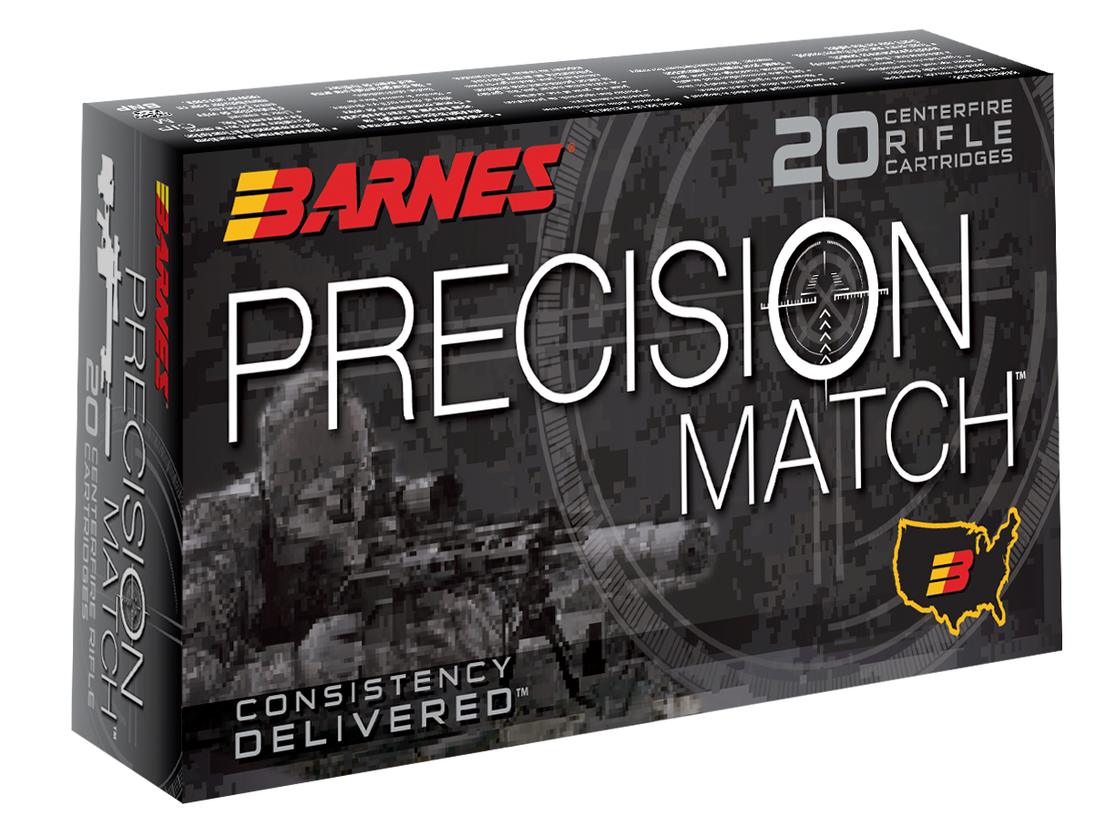 Barnes Bullets 30846 Precision Match 5.56x45mmNATO 69gr Open Tip Match Boat Tail 20 Per Box/10 Case