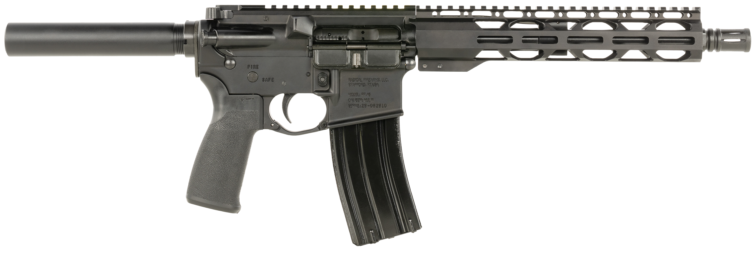Radical Firearms  RPR  300 Blackout 30+1 10.50" Black Threaded Barrel, M-LOK Handguard, Black Anodized Aluminum Receiver w/Picatinny Rail, Pistol Tube