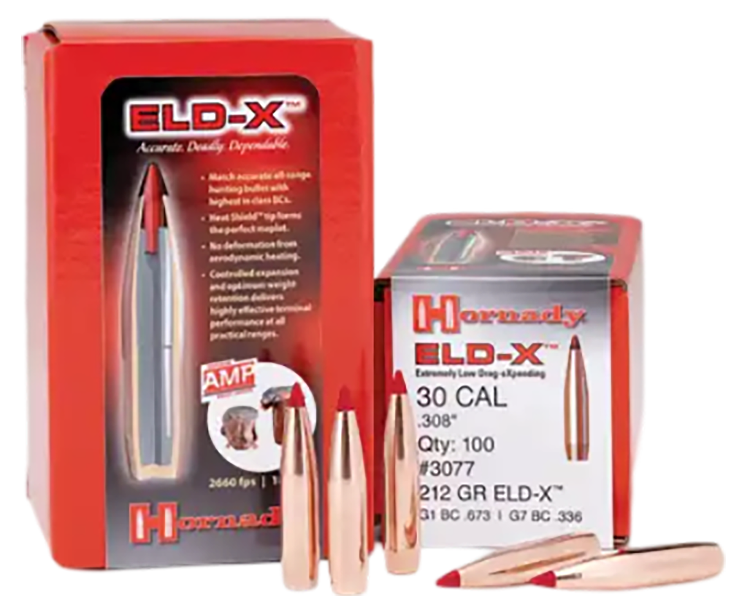 Hornady 2841 ELD-X  7mm .284 175 gr Extremely Low Drag eXpanding 100 Per Box/ 15 Case
