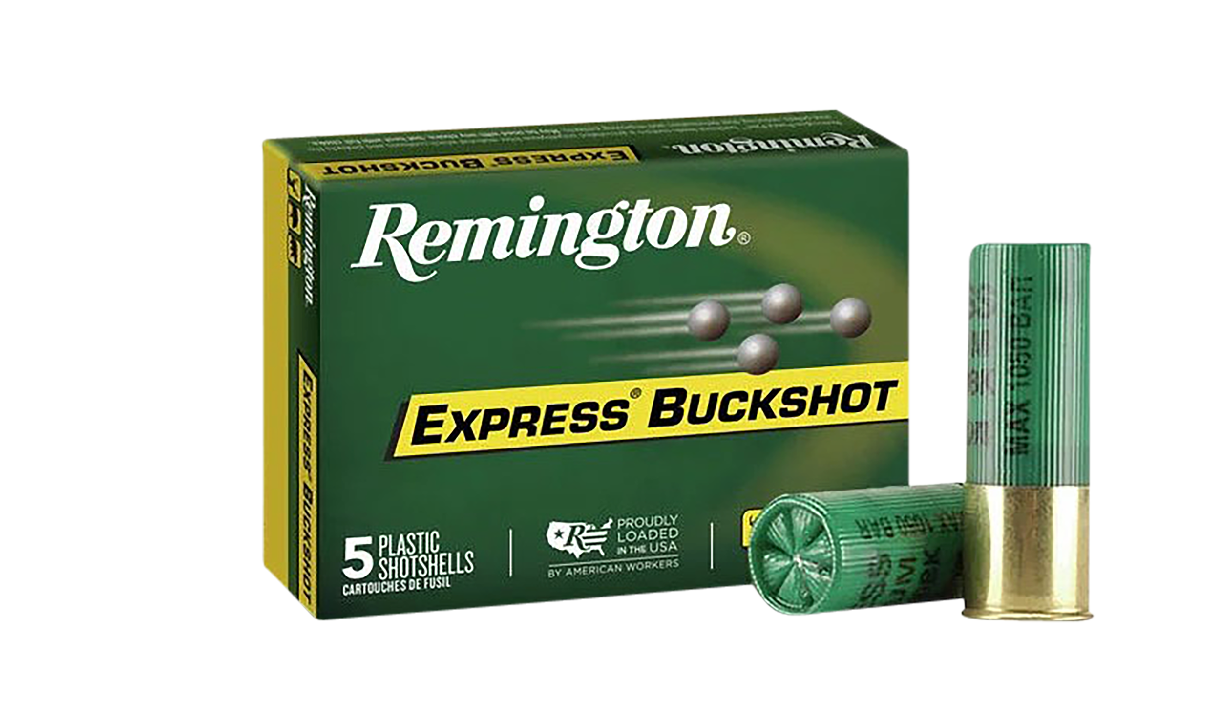 Remington Ammunition 20632 Express Buckshot 12Gauge 2.75" 00Buck Shot 5 Per Box/50 Case