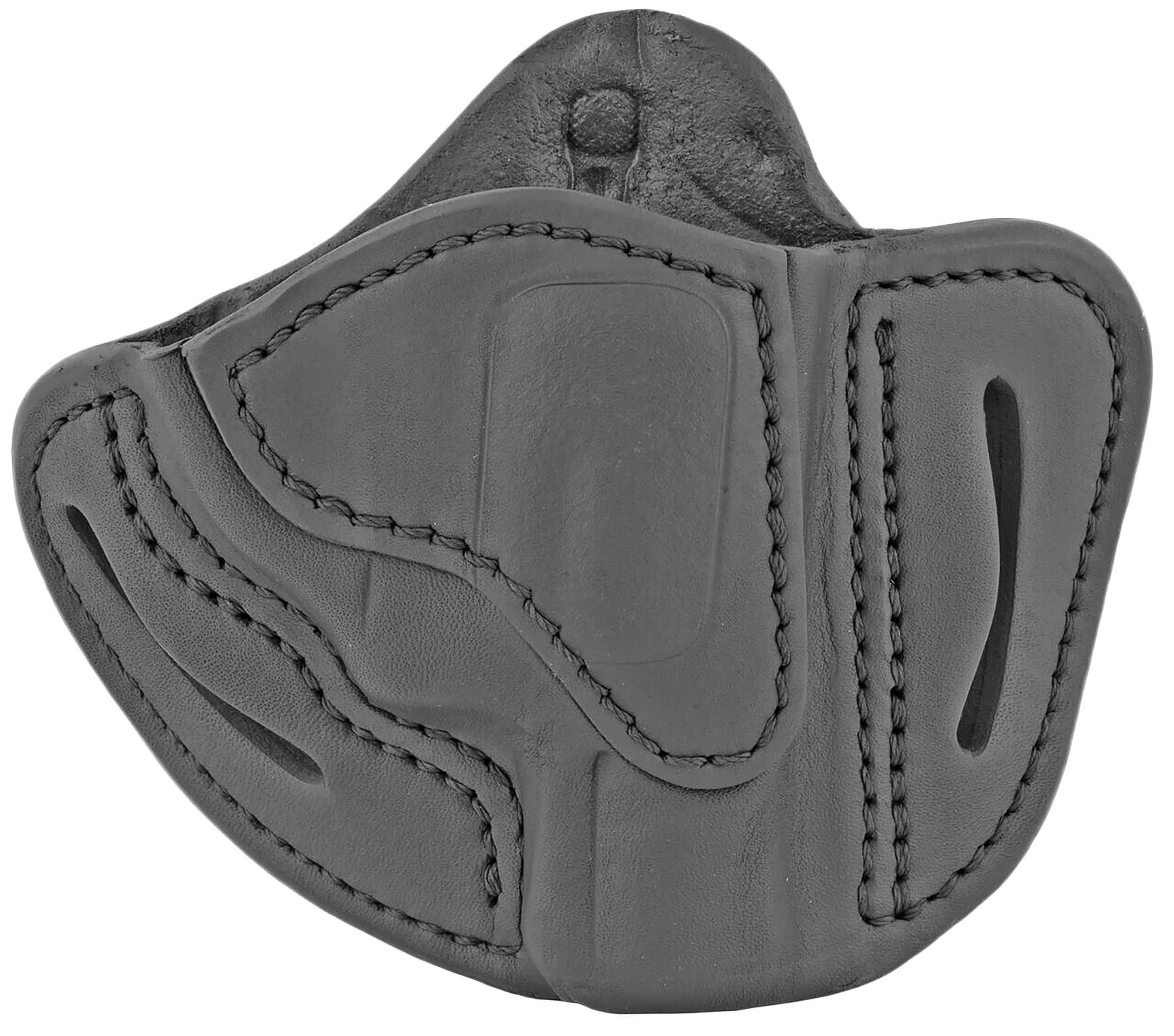 1791 Gunleather RVH1SBLR RVH1  OWB Size 01 Stealth Black Leather Belt Slide Fits S&W J Frame/Ruger LCR/S&W 38 Belt Up to 1.75" Wide Right Hand