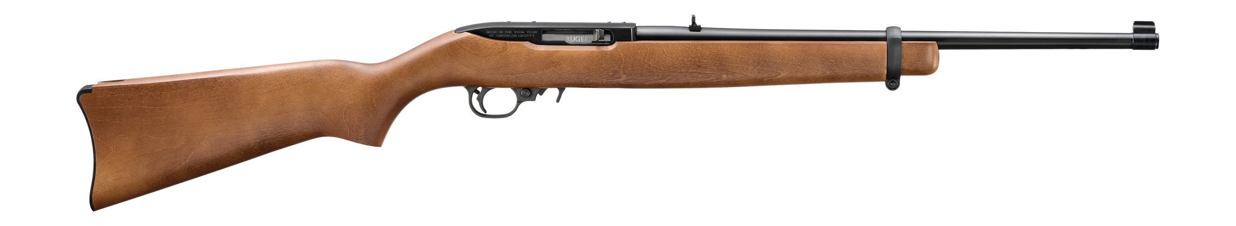 Ruger 11030 10/22 250th Anniversary 22 LR 10+1 18.50" Satin Black Barrel, Engraved Satin Black Alloy Steel Drilled & Tapped Receiver, Hardwood Fixed Stock