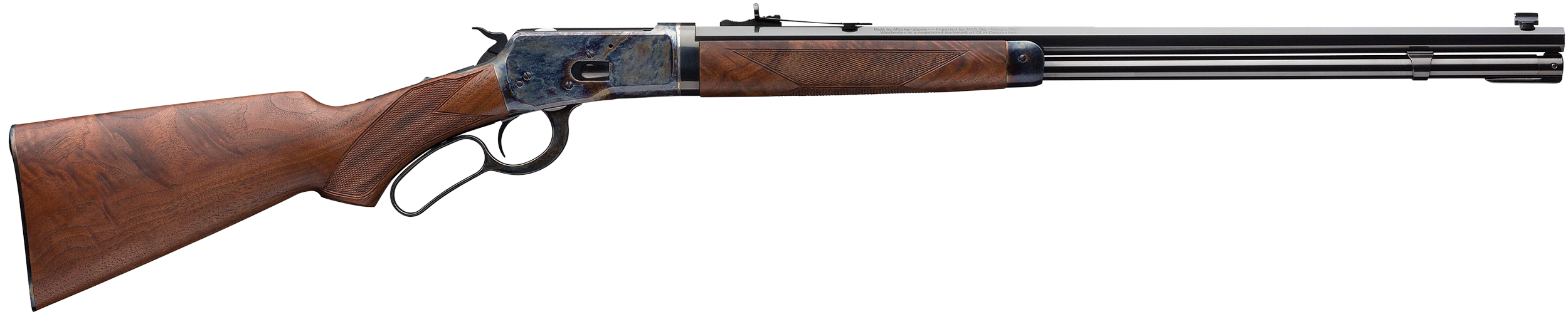 Winchester Repeating Arms 534283124 Model 1892 Deluxe Takedown Full Size 44 Rem Mag 11+1 24" Polished Blued Octagon Barrel, Color Case Hardened Steel Receiver, Grade V/VI Walnut Fixed Stock