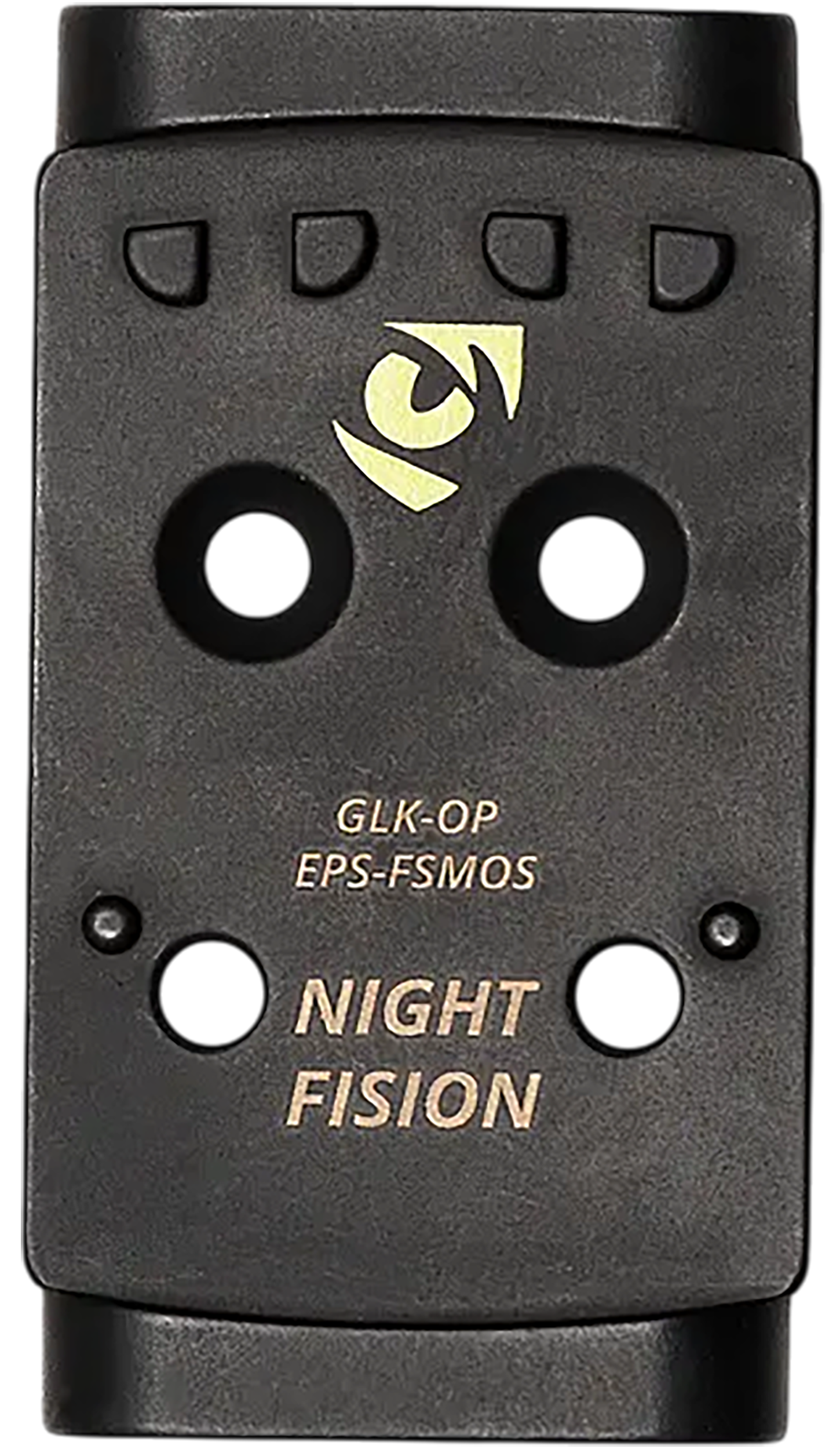Night Fision GLKOPEPSFSMOS Glock MOS/Holosun EPS Footprint Black Stainless Steel Fits Glock MOS 17/19/47