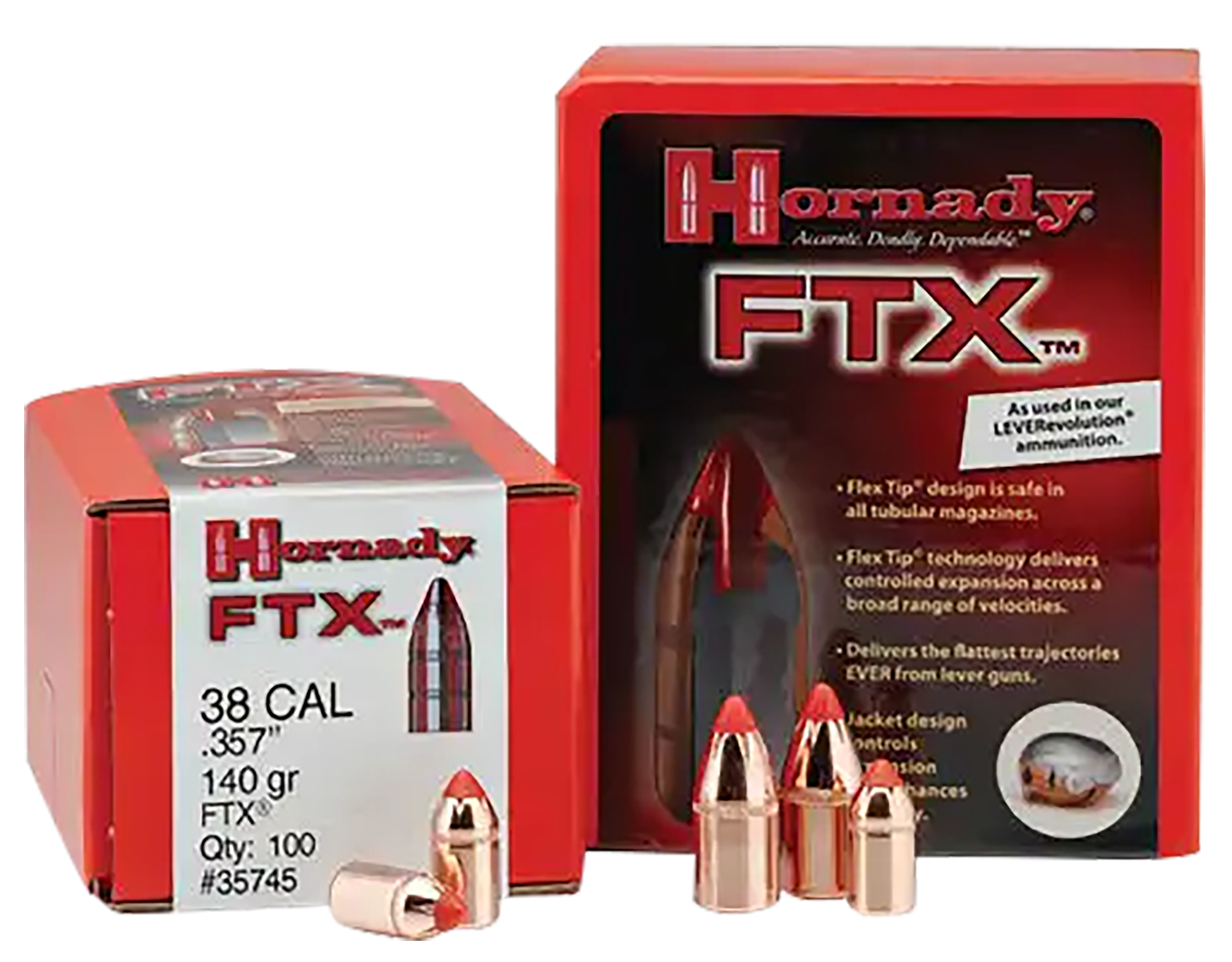 Hornady 4305 FTX  44 Cal .430 265 gr Flex Tip eXpanding 50 Per Box/ 15 Case