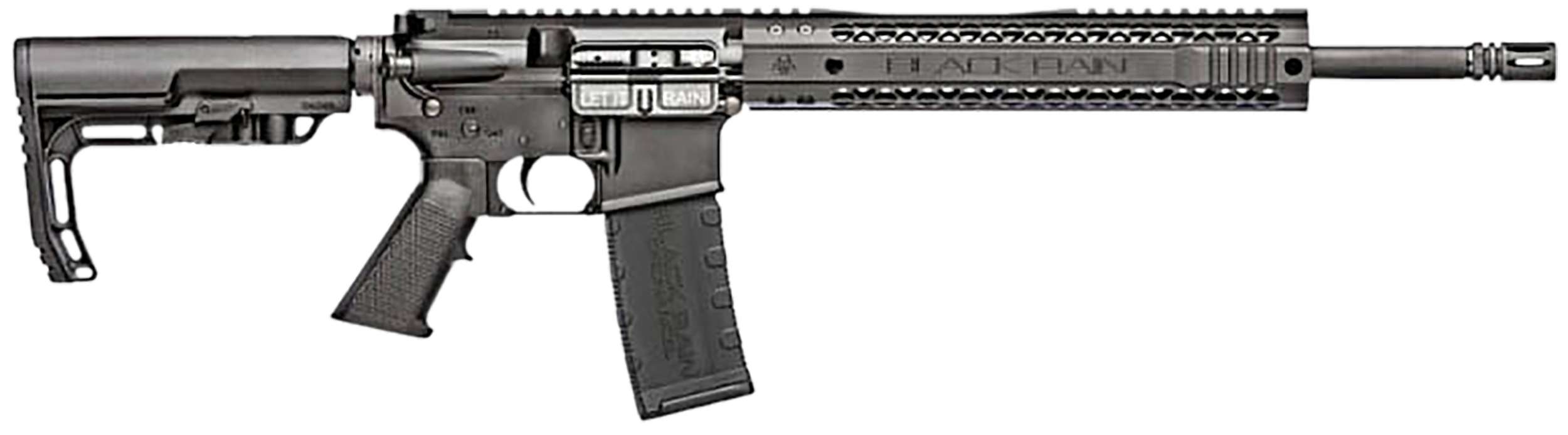 Black Rain Ordnance BROSPEC15 Spec15  5.56x45mm NATO 30+1 16" Chrome Moly Barrel, A2 Flash Hider,  Black Hard Coat Anodized 7075-T6 Receiver, Adjustable B5 Sopmod Stock, Polymer Grip, GI Trigger