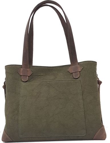 VERSACARRY CONCEAL CARRY PURSE CANVAS OLIVE GREEN TOTE STYLE<