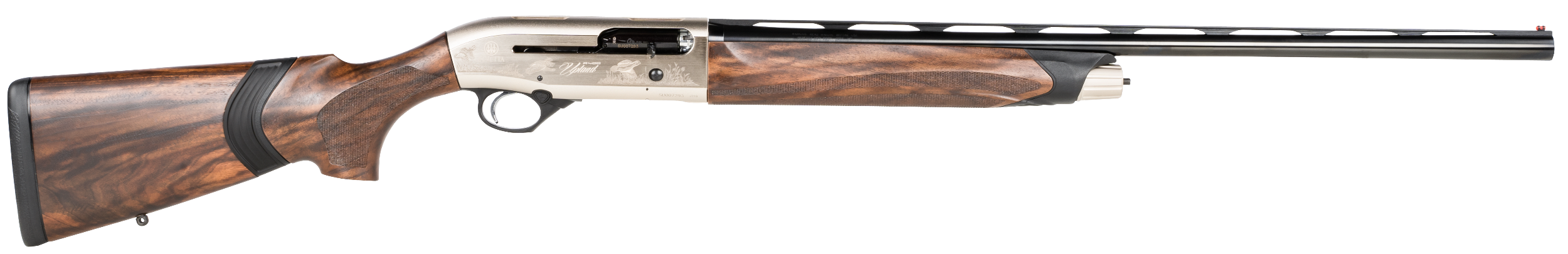Beretta USA J40AN26 A400 Upland 20 Gauge 26" Black Barrel 3" 2+1, Nickel Engraved Metal, Xtra Grain Walnut Kick-Off Stock