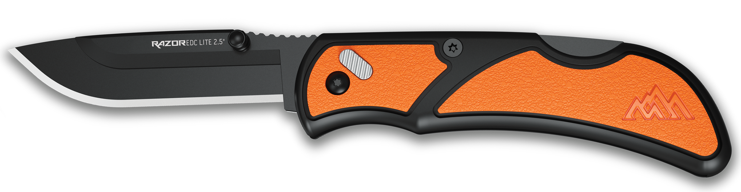 Outdoor Edge RCB252C RazorLite  EDC 2.50" Plain Black Oxide 420J2 SS Blade Glass-Filled Nylon Handle