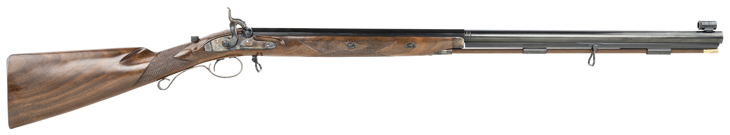 Taylors & Company 210096 Mortimer Whitworth  45 Cal Percussion 32.31" Blued Octagon Barrel, Color Case Hardened Steel Receiver, Fixed Oiled Walnut Stock, Musket Cap Percussion, Right Hand