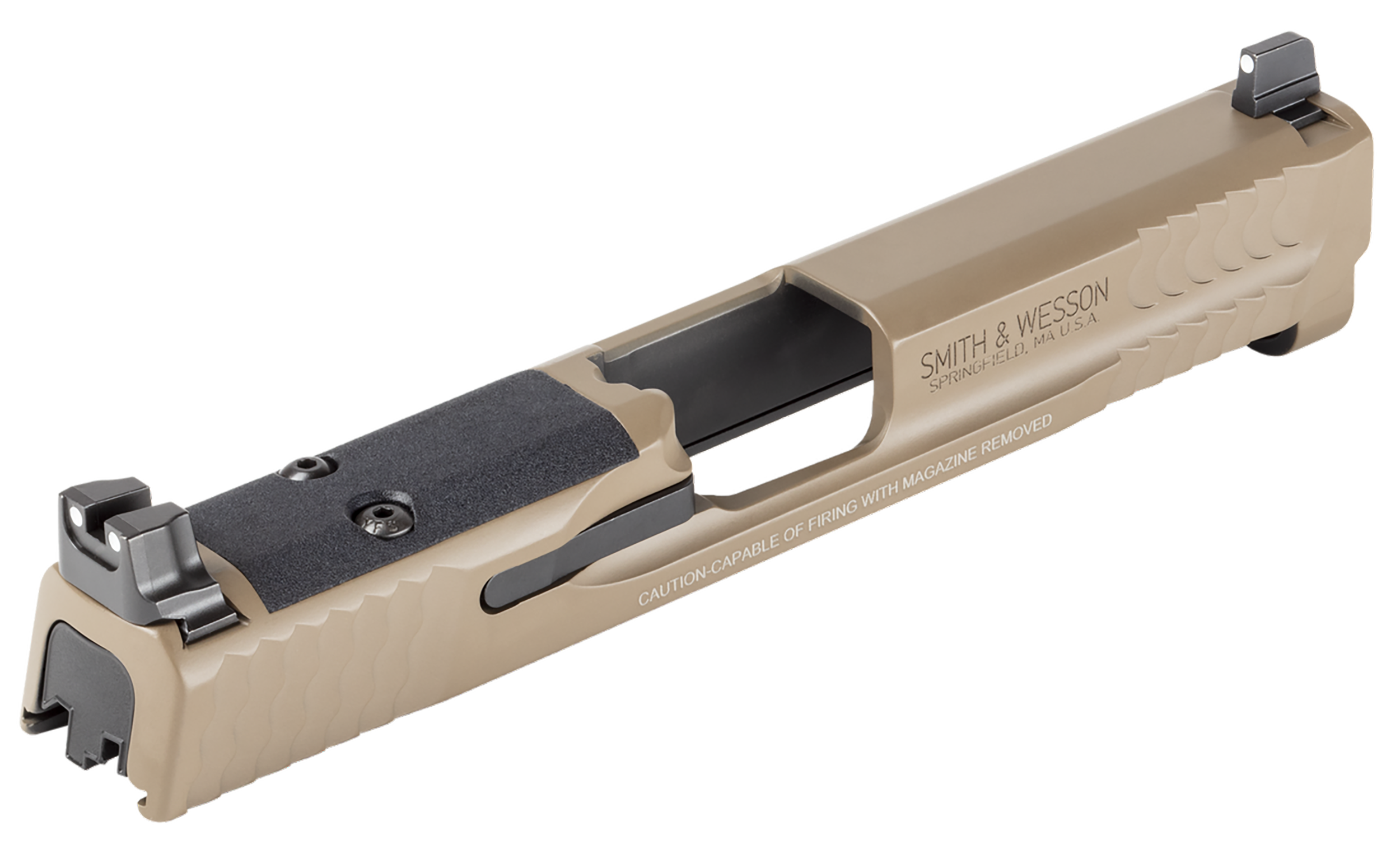 Smith & Wesson 14478 Slide Assembly Fits S&W Shield 9mm Flat Dark Earth Optic Ready/Serrated Slide