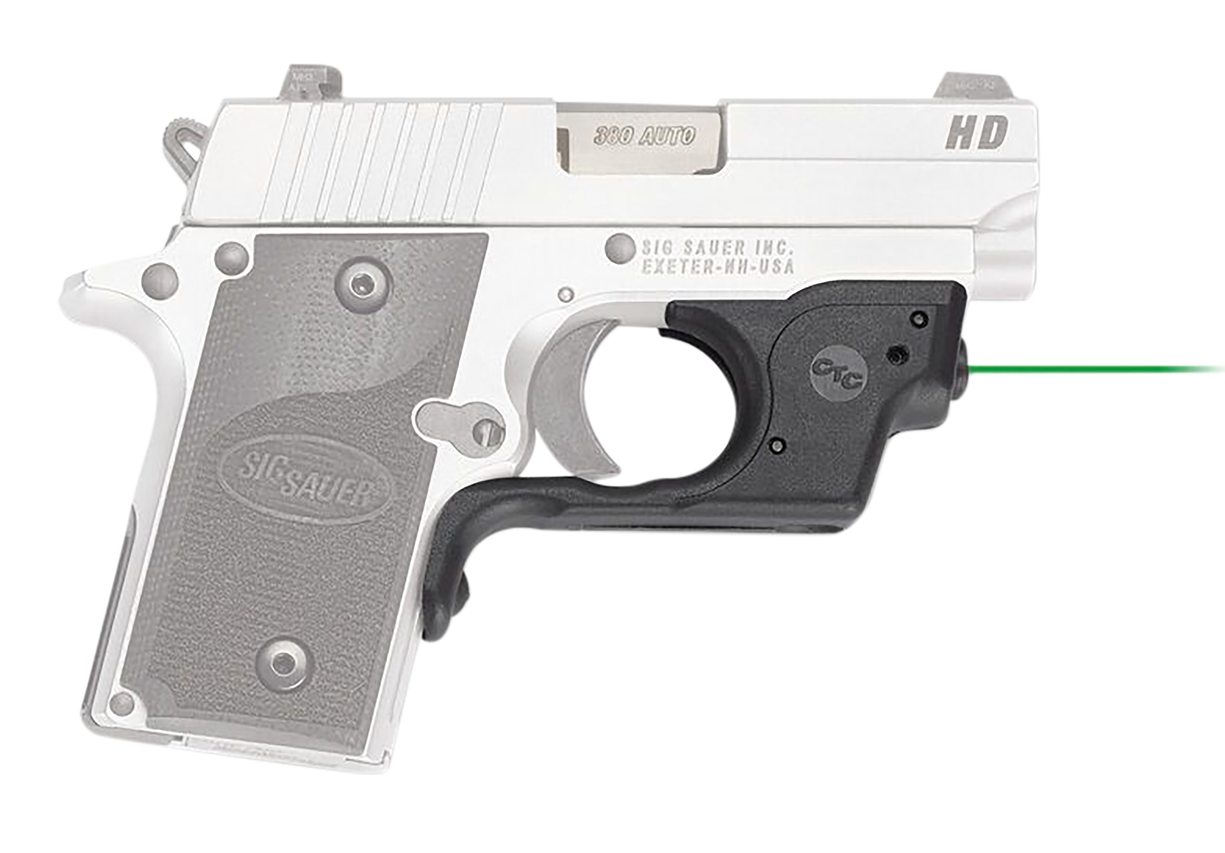 Crimson Trace 0147501 Laserguard Sig P238/P938, Green Laser Black Polymer