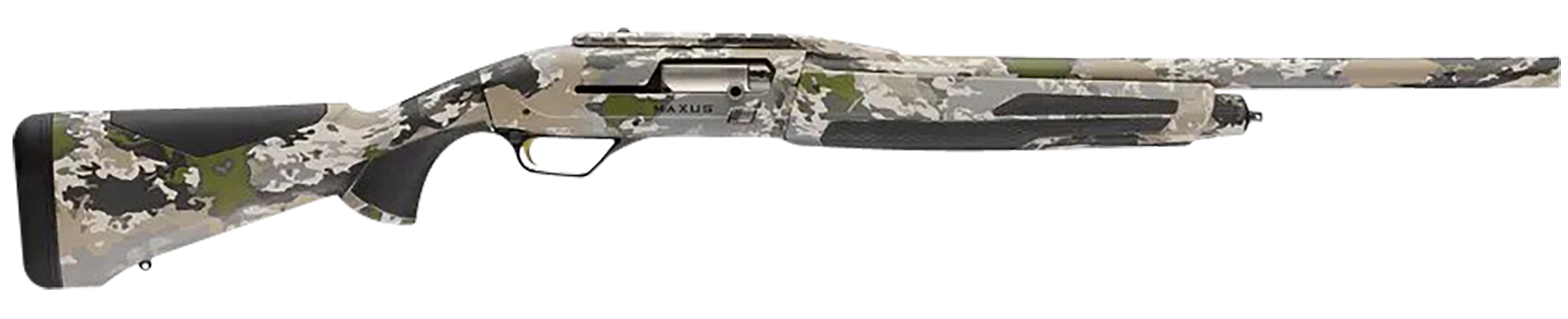 Browning 011753321 Maxus II 12 Gauge 3" 4+1 22" Fully Rifled Barrel, Ovix Camo, Synthetic Furniture with Overmolded Grip Panels, Weaver Style Scope Mount