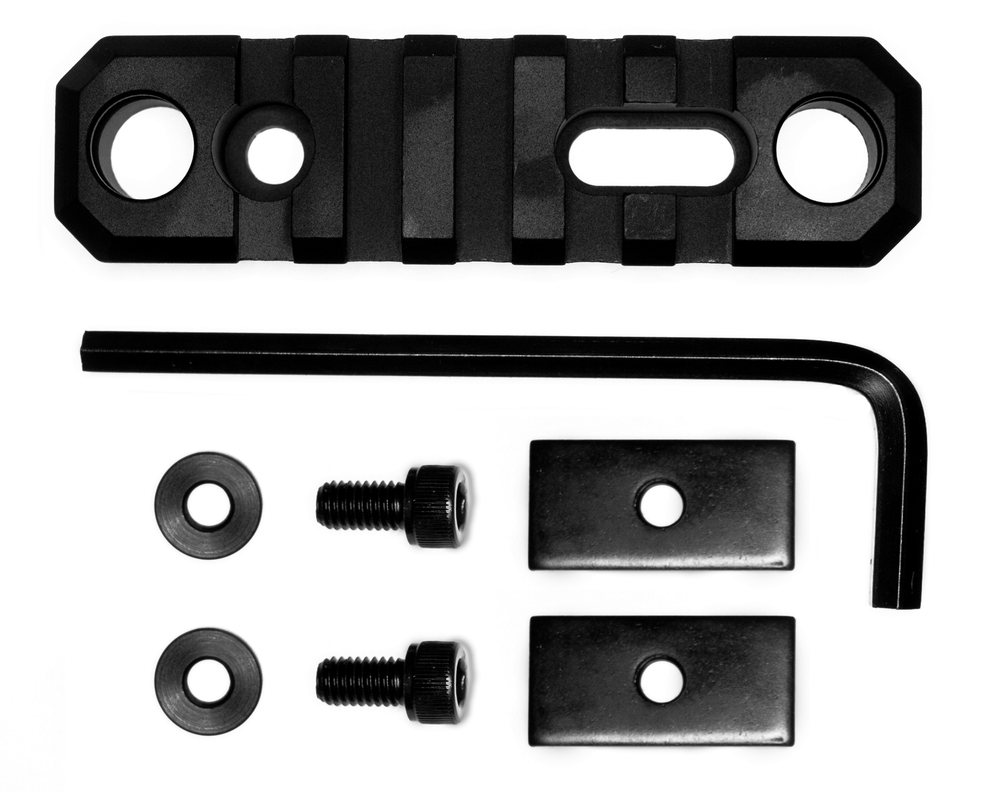 GrovTec US Inc GTSW192 3.1 Inch 5 Slot with Push Button Bases Stock AR Black Anodized