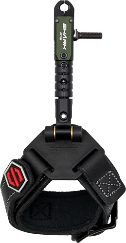 SCOTT RELEASE SHARK RTS DOUBLE JAW BLACK LEATHER BUCKLE