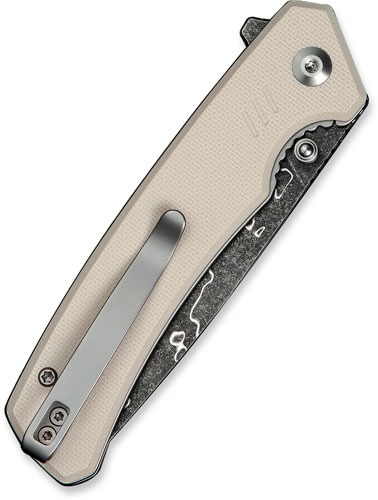 CIVIVI KNIFE MERIT 3.28" IVORY G10/DAMASCUS LINER LOCK!