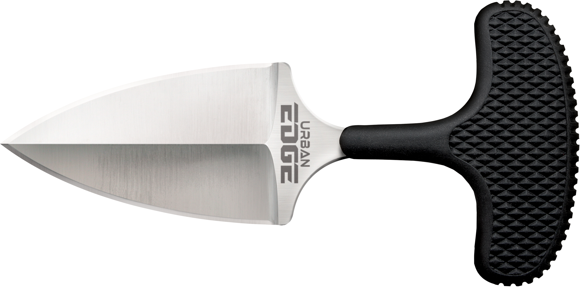 Cold Steel CS43XL Urban Edge 2.50" Fixed Plain Stone Washed Japanese AUS-8A SS Blade/Black Kray-Ex Handle
