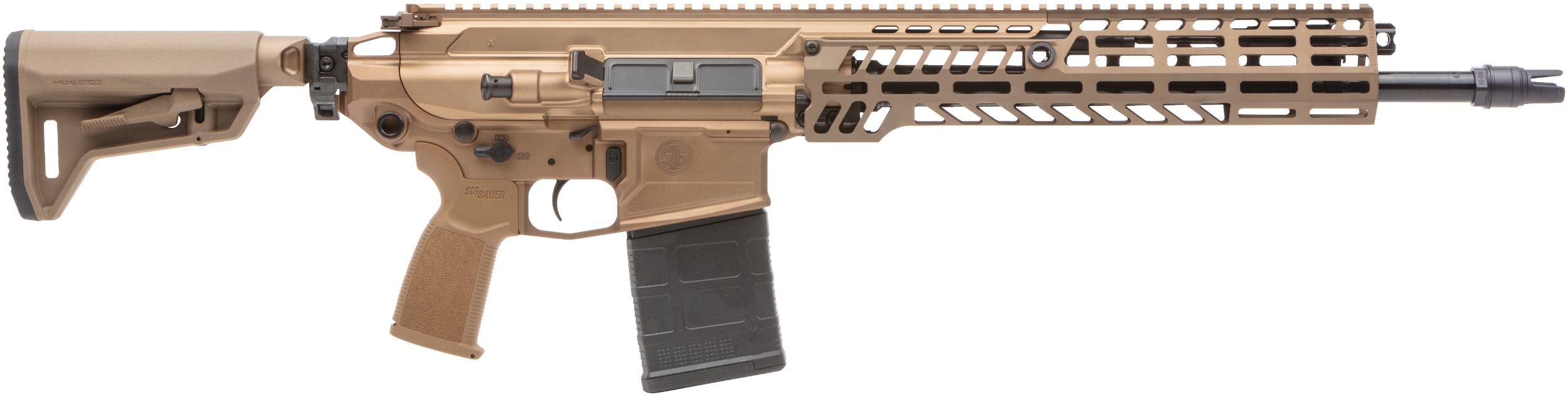 Sig Sauer RSPEAR76216B MCX Spear 7.62x51mm NATO 20+1 16", Coyote, Magpul SL-K Folding Stock, OEM Polymer Grip, SLX/SLH QD Flash Hider, Ambi Controls, Adj. Gas Block