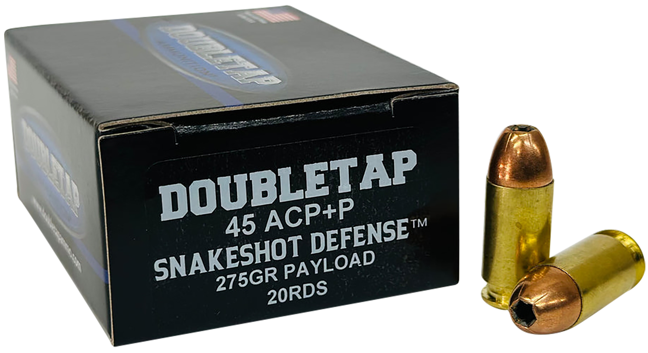 DoubleTap Ammunition 45ASS20 Snake Shot  45ACP 20 Per Box/50 Case