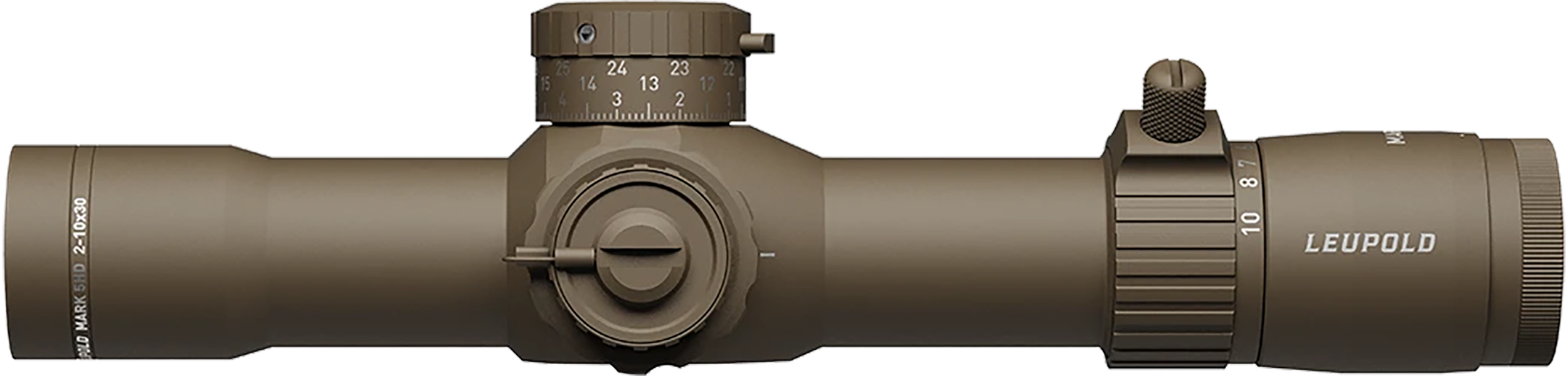 Leupold 179709 Mark 5HD Flat Dark Earth 2-10x30mm, 35mm Tube M5C3 Illuminated FFP CMR-MIL Reticle