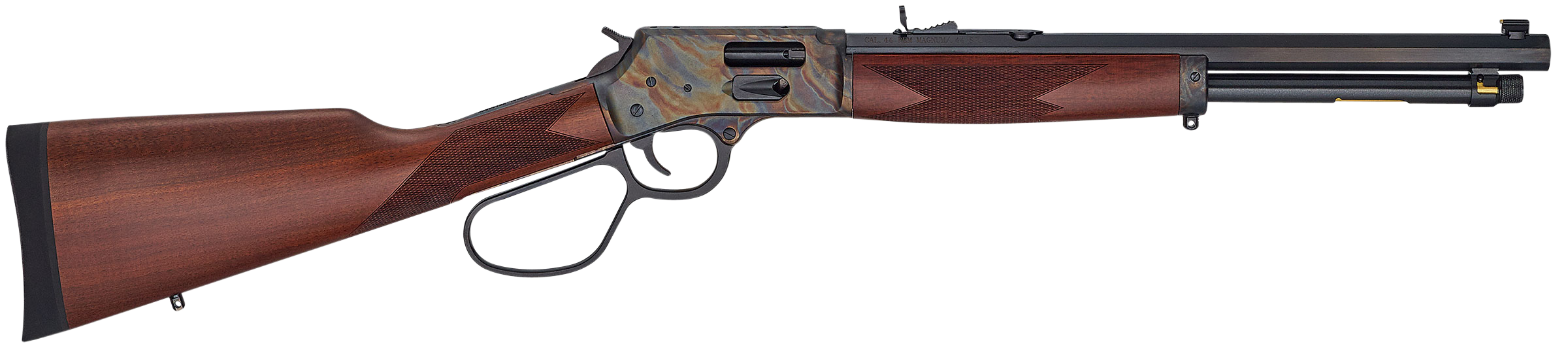 Henry H012GCRCC Big Boy Carbine Side Gate Full Size 45 Colt (Long Colt) 7+1 16.50" Blued Octagon Barrel, Color Case Hardened Steel Receiver, American Walnut Wood Stock Right Hand