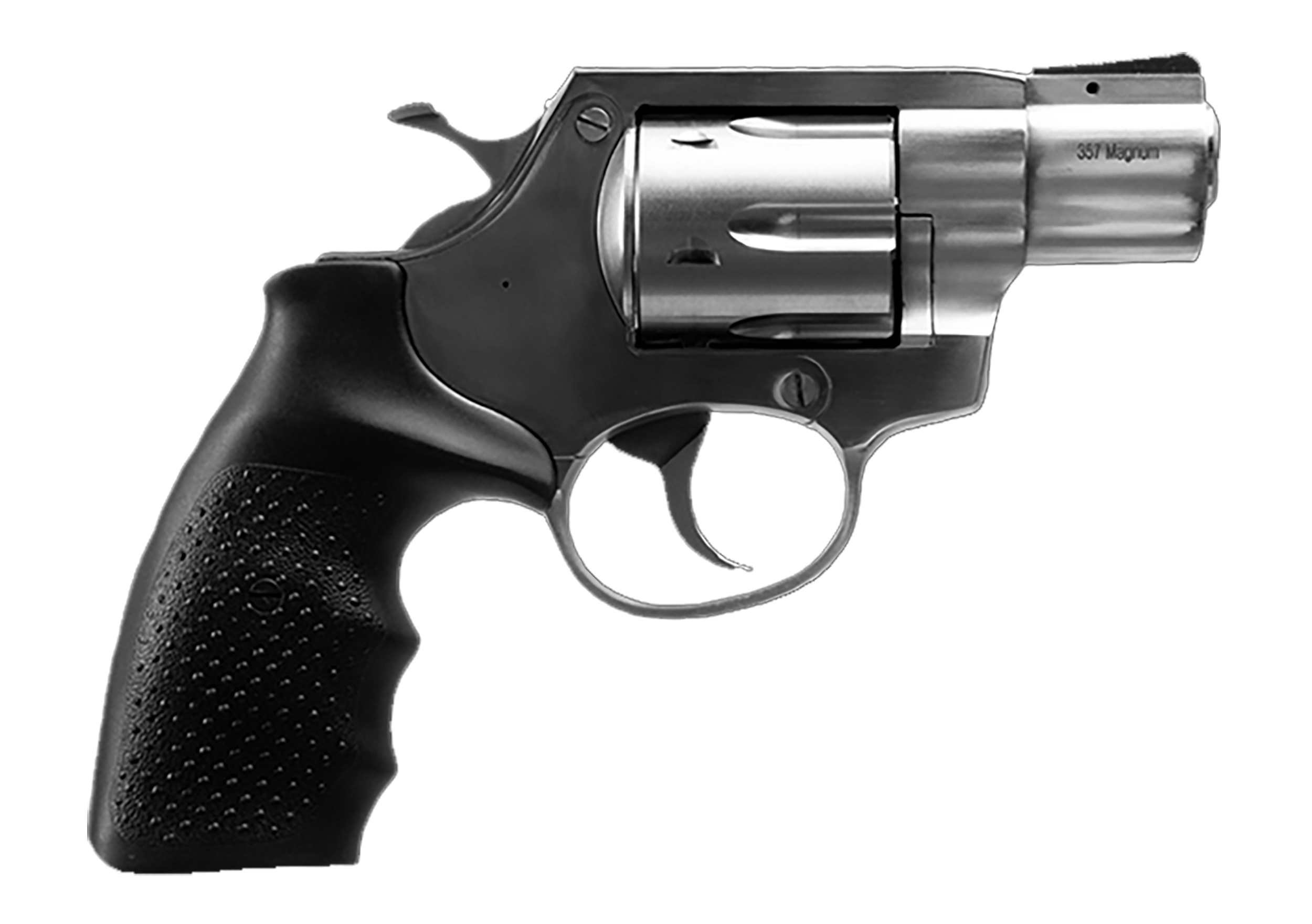 Rock Island 3520S AL3.1  Medium Frame 357 Mag 6 Shot, 2" Stainless Full Shroud Barrel, Cylinder & Frame, Black Finger Grooved Rubber Grip, Transfer Bar Safety, Exposed Hammer