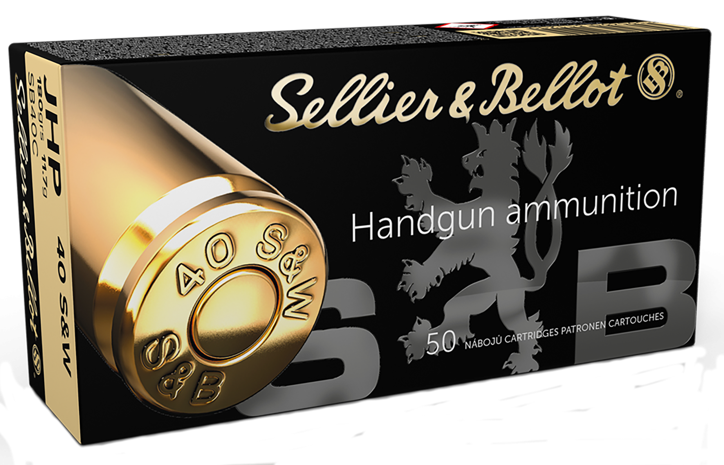 Sellier & Bellot SB40C Handgun 40S&W 180gr Jacketed Hollow Point 50 Per Box/20 Case