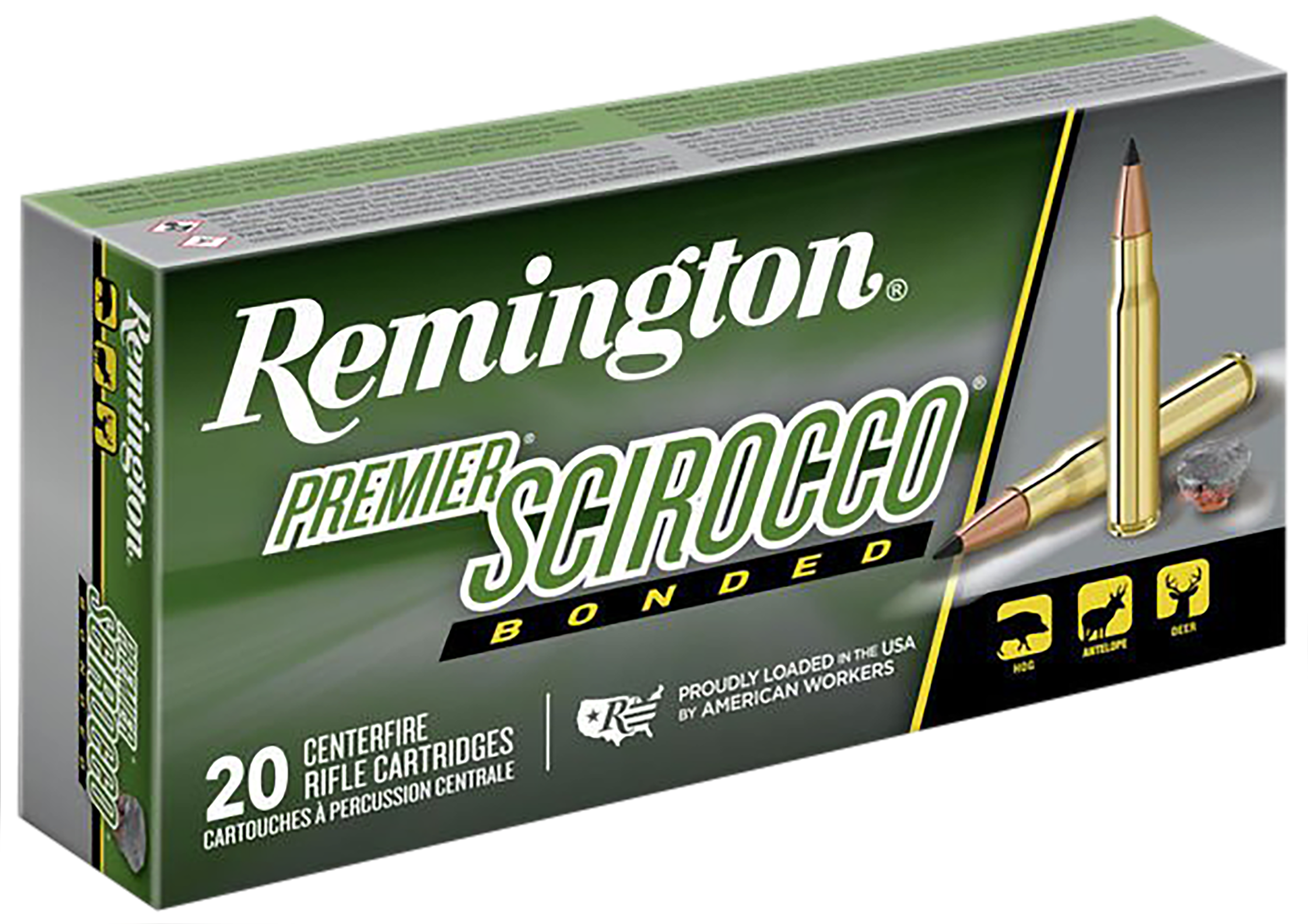Remington Ammunition 29330 Premier Scirocco Bonded 300WinMag 180gr Swift Scirocco Bonded 20 Per Box/10 Case