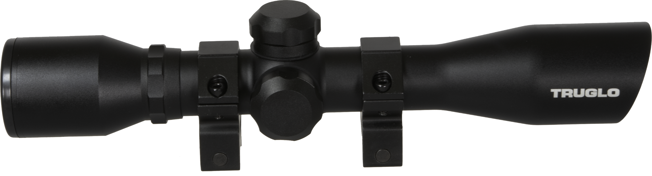 TruGlo TG8504BD Compact Black Anodized Matte Black 4x 32mm 1" Tube Diamond Reticle