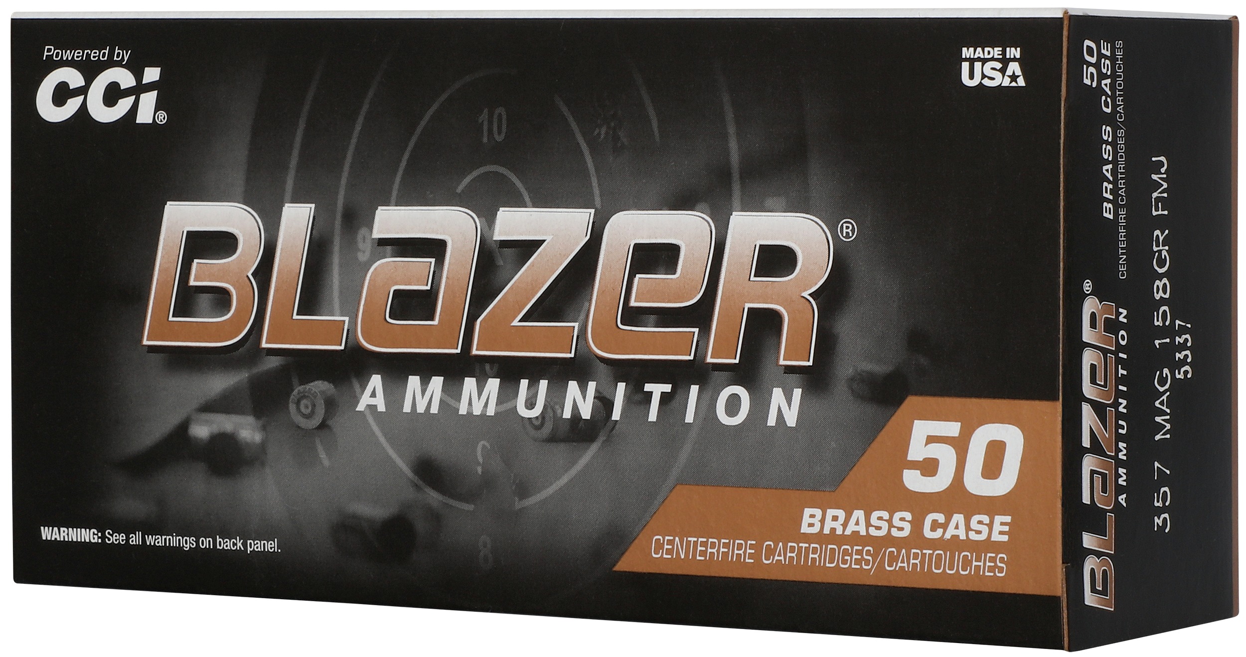CCI 5337 Blazer 357Mag 158gr Full Metal Jacket 50/Box