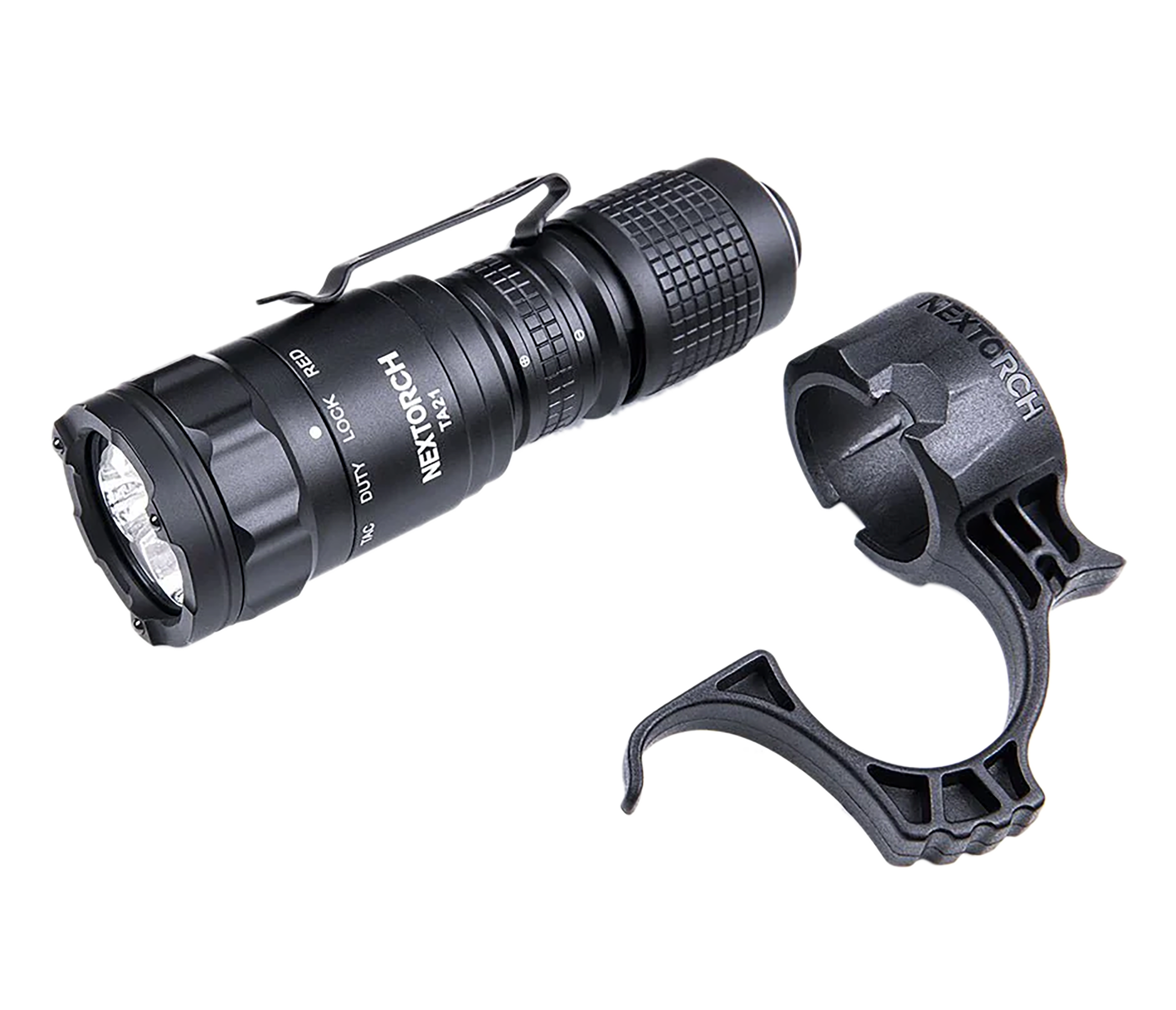 Nextorch   Tactical Flashlight Set Black 1300 Lumens